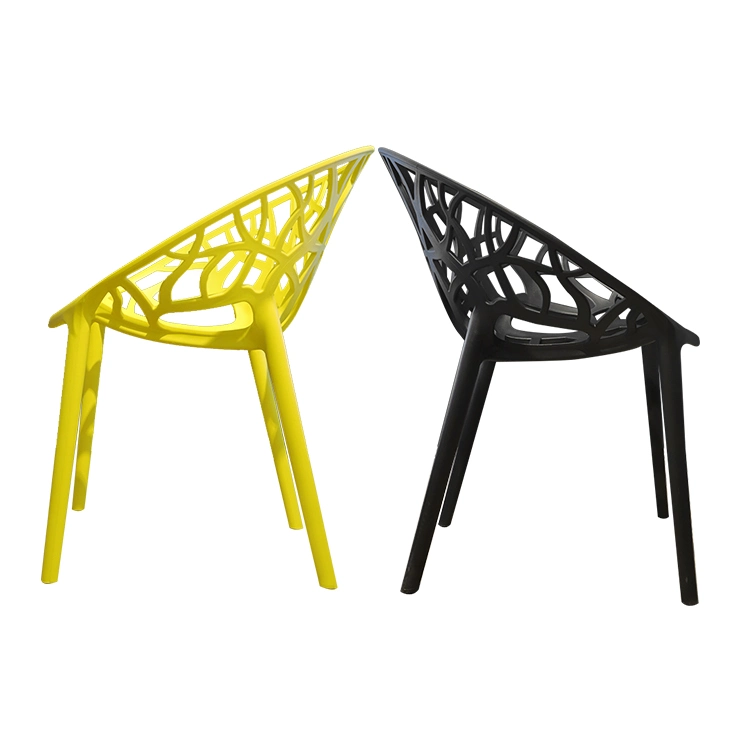 Wholesale Outdoor Home Furniture Modern Style Plastic Chair Eco-Friendly Colorful PP Dining Chair