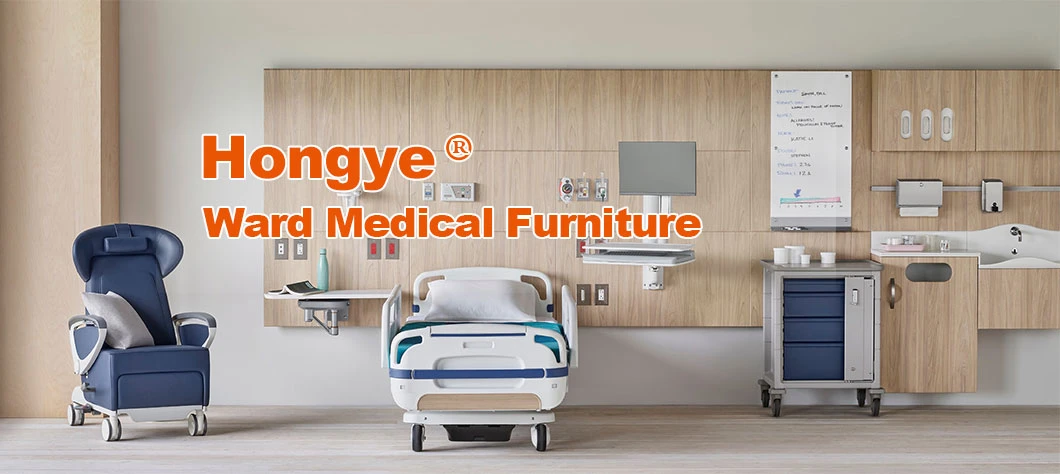 Factory Price Custom High Quality Medical Furniture Cabinet Plastic Hospital Bedside Table Size for ICU