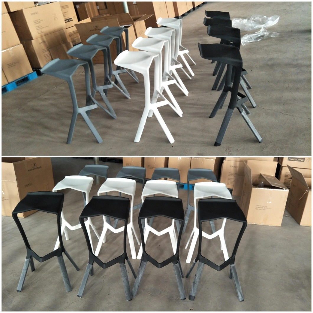 Wholesale Modern Stackable PP Plastic Bar Stool